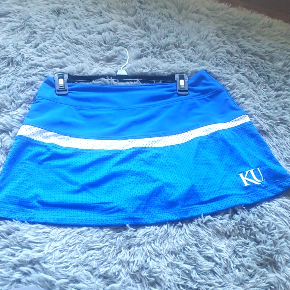 KU sports skirt